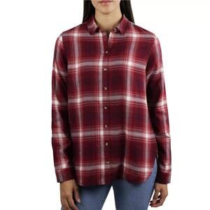 2/$30 Jachs Girlfriend New York Flannel Plaid Button-Down Shirt Red #A0293 TRB2